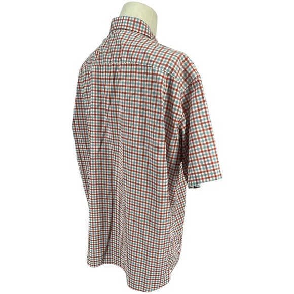 2 Orvis Mens Classic Fit Short Sleeve Plaid Button Down Shirts Wrinkle Free XXL - Picture 5 of 14